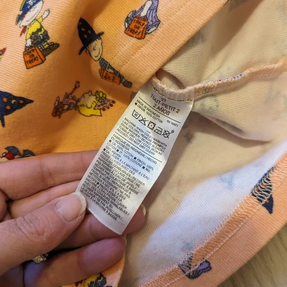 Janie and Jack Peanuts Halloween pajama top size 2T - Picture 6 of 6